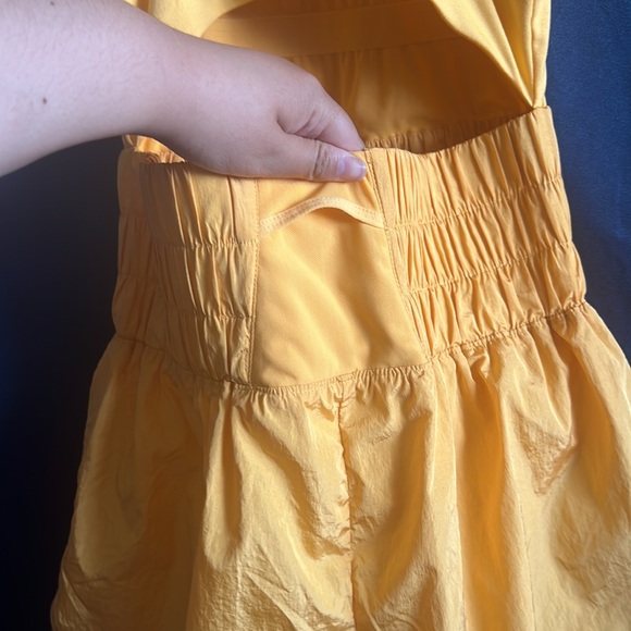 FP Movement Way Home Runsie Romper Marigold Yellow Medium. - Picture 6 of 9